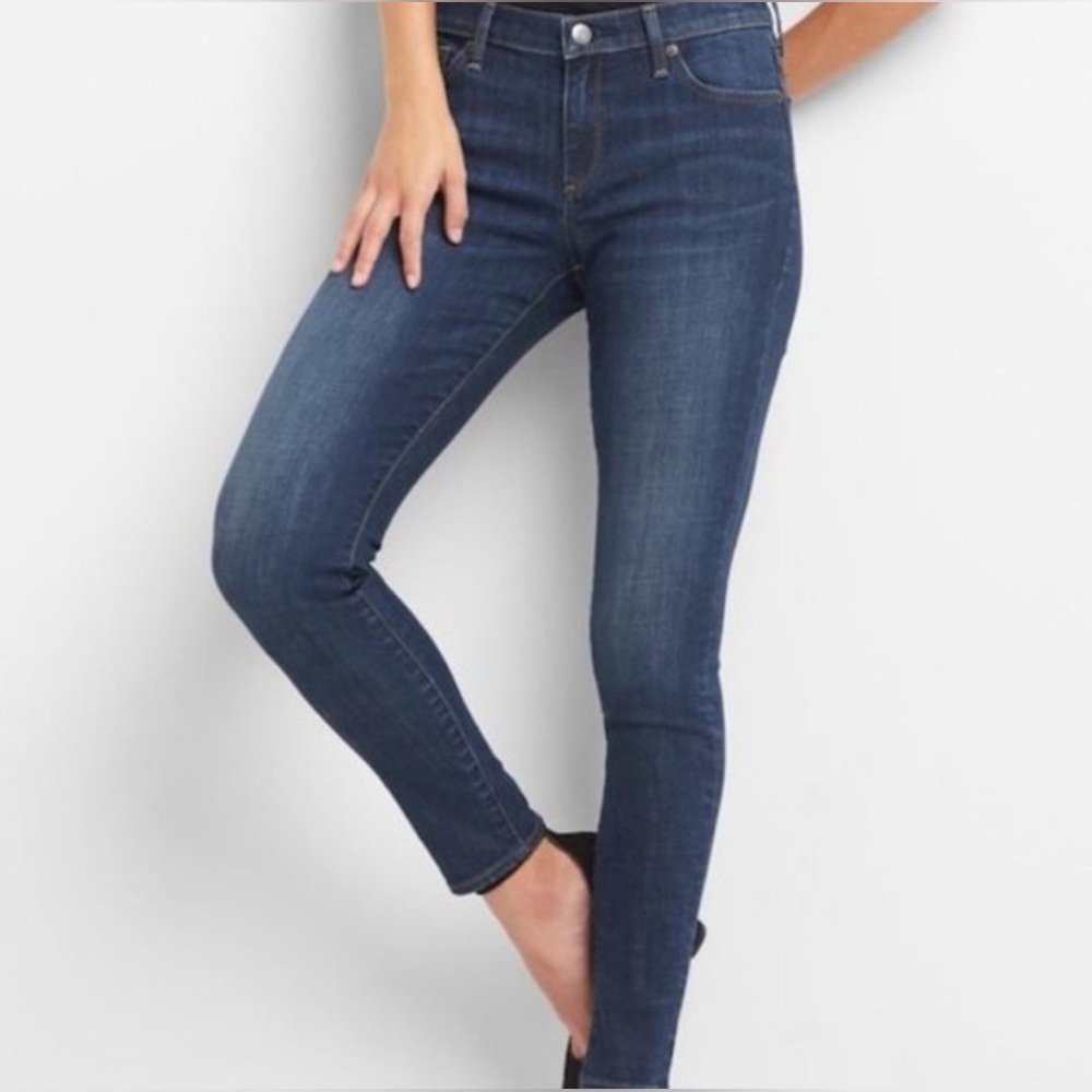 GAP Jeans EUC 1969 Always Skinny Jeans Denim Dark Wash 26 Regular